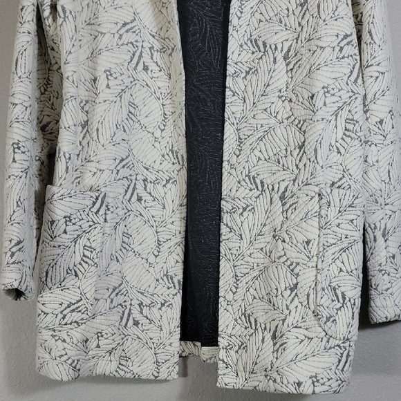 Catherine Malandrino Textured Knit Blazer Size XS Open Pockets Quiet Luxury - Picture 3 of 14